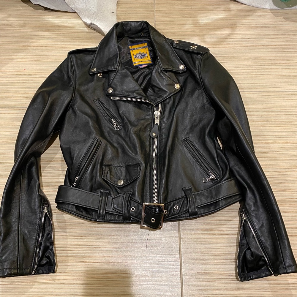 🆕 Schott NYC Perfecto Leather Biker Jacket - Picture 2 of 11
